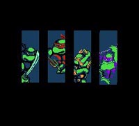 une photo d'Ã©cran de Teenage Mutant Hero Turtles sur Nintendo Nes